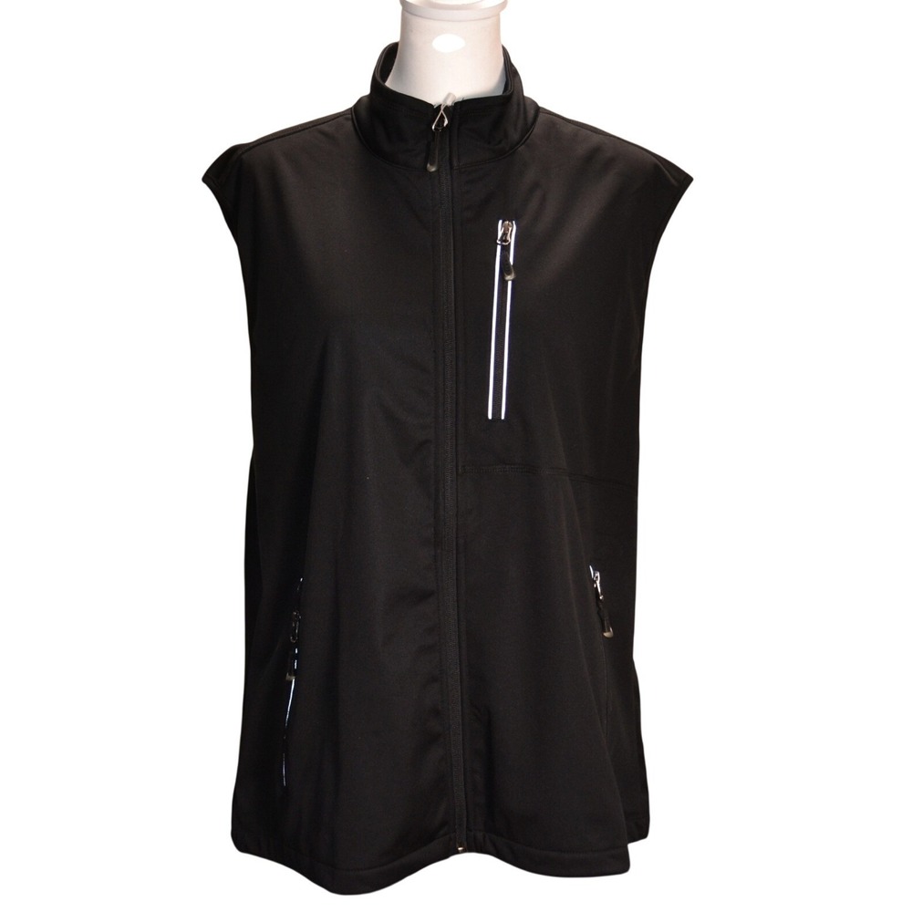 33,000ft Cycling‎ Vest Men's XXL Black NEW 4-Way Stretch Performance Reflective